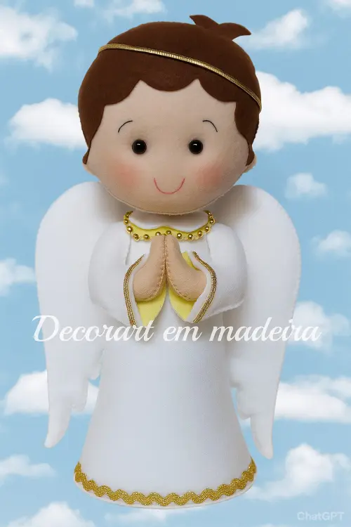 Anjinho boneco decoração feltro