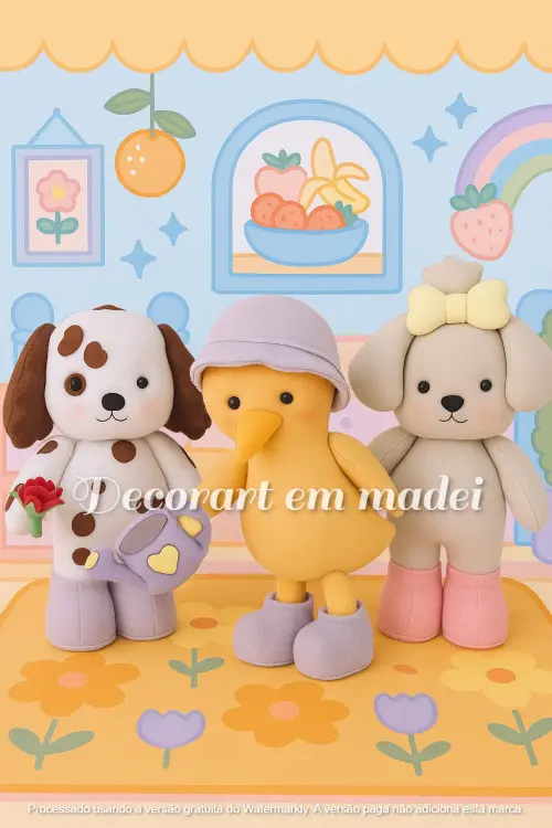 Bobbie Goods Bonecos Decorativos em Feltro