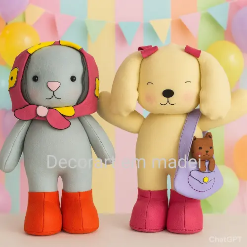 Bobbie Goods Bonecos Decorativos em Feltro