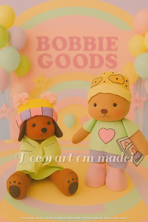 Bobbie Goods Bonecos Decorativos em Feltro