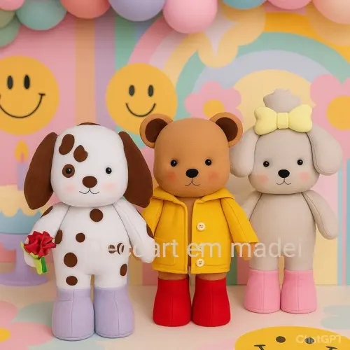 Bobbie Goods Bonecos Decorativos em Feltro