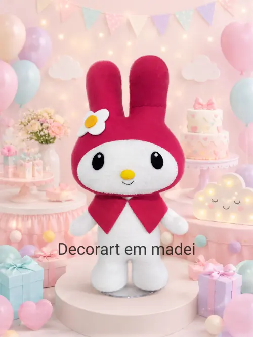 Melody Hello Kitty   Bonecas Decorativas em Feltro