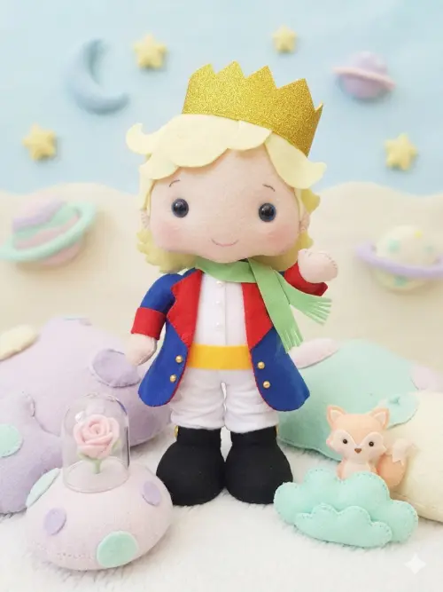 Pequeno Príncipe Boneco em feltro