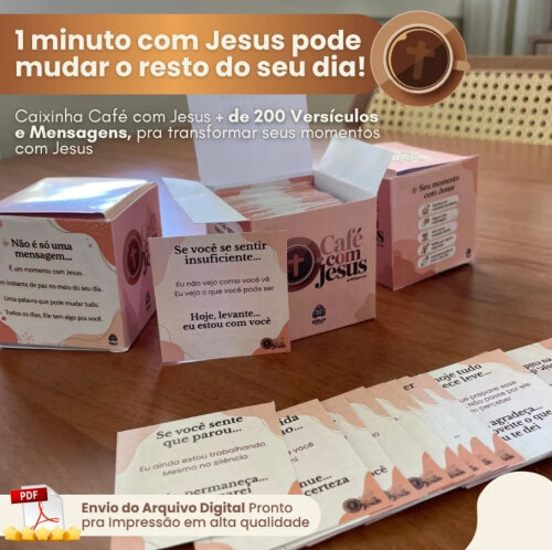 CAIXINHA CAFÉ COM JESUS