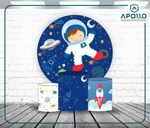 Arte Digital Astronalta Painel + Cilindros Alta Resolução