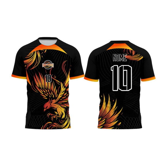 Arte Vetor Camisa Interclasse Águia Laranja
