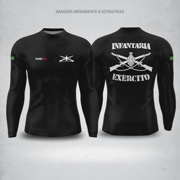 Camisa Dry-fit Manga Longa Uv 50+ Intantaria - com Nome