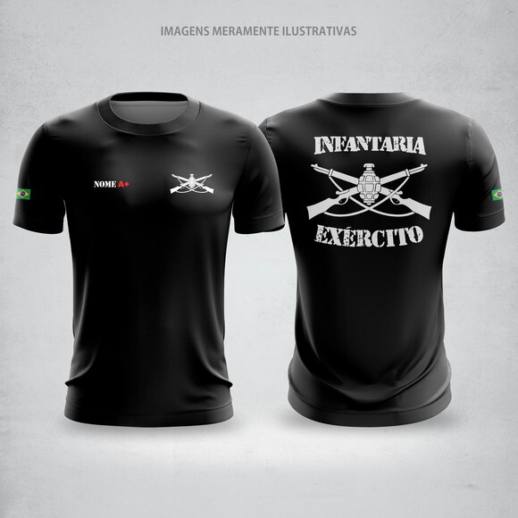 Camisa Dry-fit Manga Curta Uv 50+ Intantaria - com Nome