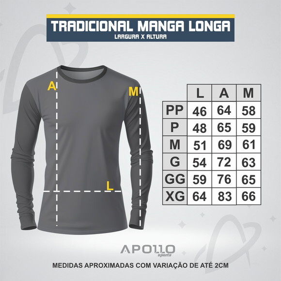 Camisa Dry-fit Manga Longa Uv 50+ Intantaria - com Nome