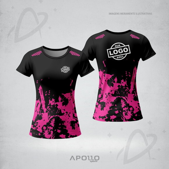 Camiseta Feminina Estampada Personalizada Dryfit Uv