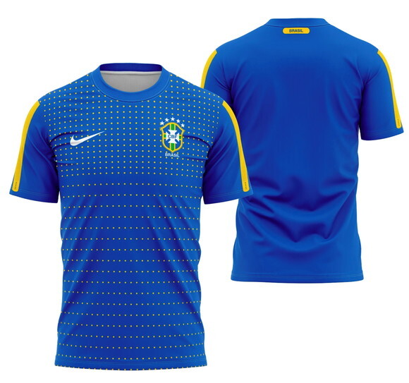 Camisetas Brasil Copa do Mundo 2026 com Sua Logo Dryfit Uv +