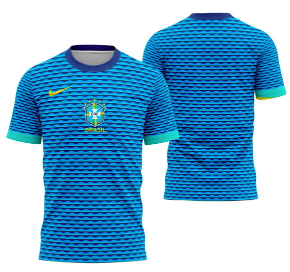 Camisetas Brasil Copa do Mundo 2026 com Sua Logo Dryfit Uv +