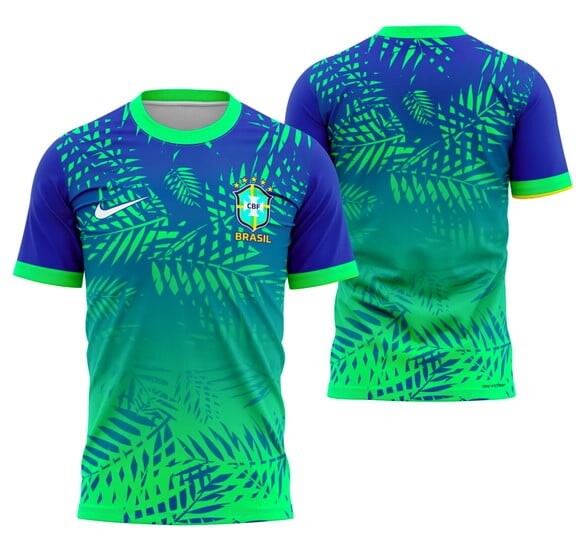 Camisetas Brasil Copa do Mundo 2026 com Sua Logo Dryfit Uv +