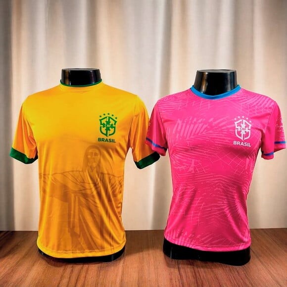 Camisetas Brasil Copa do Mundo 2026 com Sua Logo Dryfit Uv +