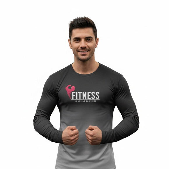 Camisetas Manga Longa com Suas Cores e Arte Malha Dryfit