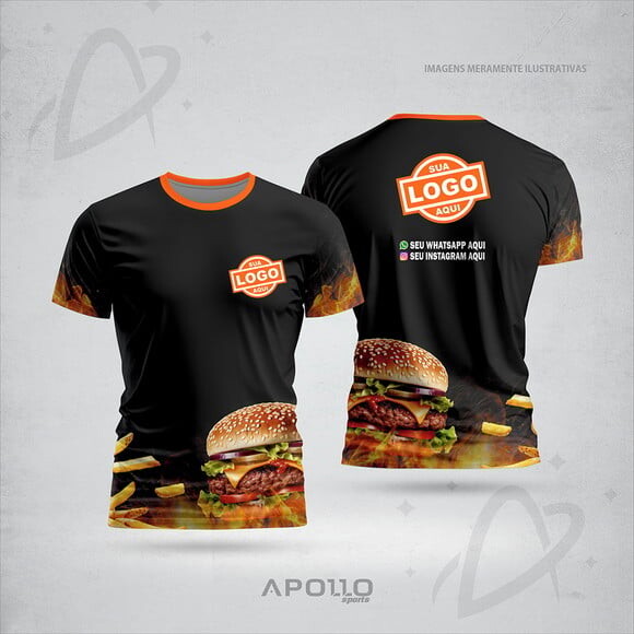 Camisetas Personalizadas Suas Cores e Arte Malha Dryfit Lanc