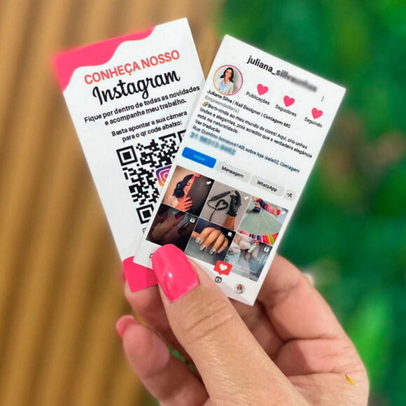 Cartão de Visita Feed Instagram 1000 Unid