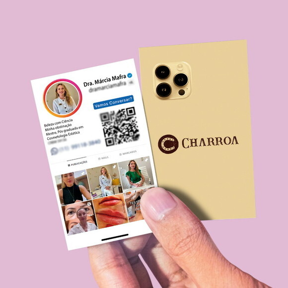 Cartão de Visitas Iphone Feed Instagram 500unid