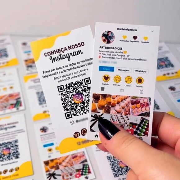 Cartão de Visita Feed Instagram 500 Unid