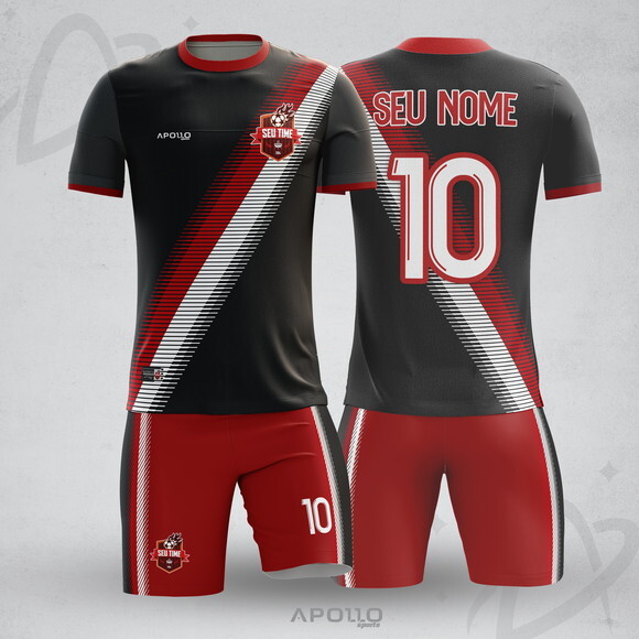 Uniforme de Futebol 10 Kits Personalizado (short e Camisa)