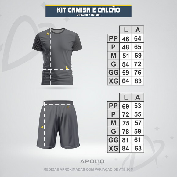 Uniforme de Futebol 10 Kits Personalizado (short e Camisa)