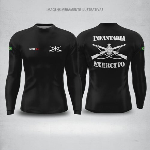 Camisa Dry-fit Manga Longa Uv 50+ Intantaria - com Nome
