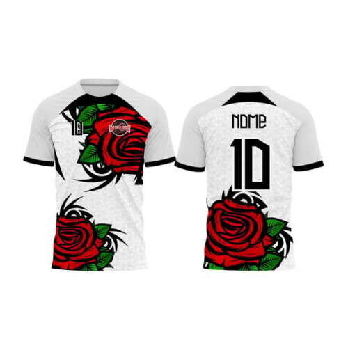 Arte Vetor Camisa Interclasse Rosas