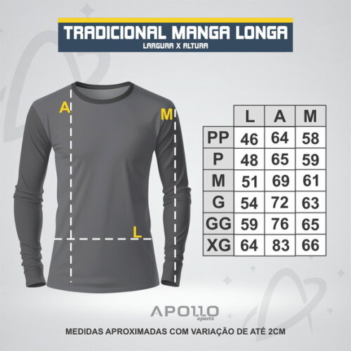 Camisa Dry-fit Manga Longa Uv 50+ Intantaria - com Nome