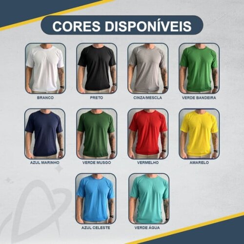 Camiseta Personalizada Malha Fria Pv Uniforme Empresa Cores