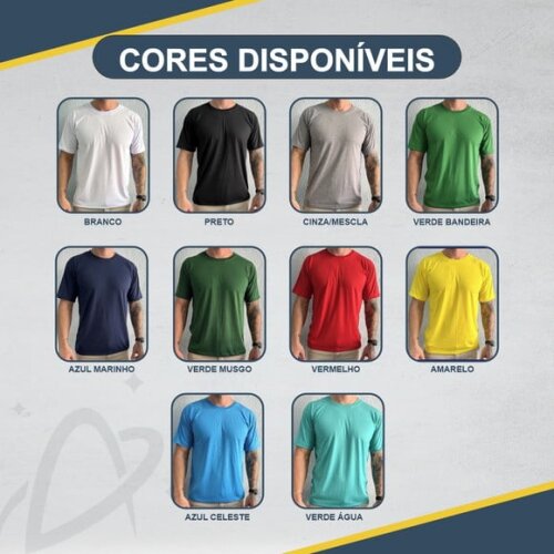Camiseta Personalizada Malha Fria Pv Uniforme Empresa Cores