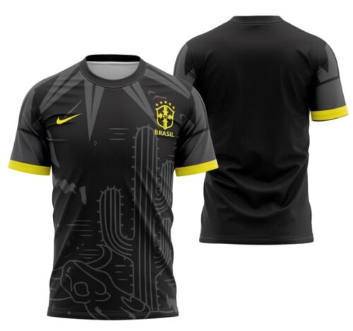 Camisetas Brasil Copa do Mundo 2026 com Sua Logo Dryfit Uv +