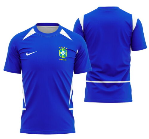 Camisetas Brasil Copa do Mundo 2026 com Sua Logo Dryfit Uv +