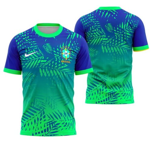 Camisetas Brasil Copa do Mundo 2026 com Sua Logo Dryfit Uv +