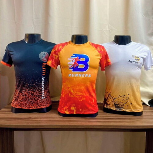 Camisetas Degrade Personalizada Suas Cores Dryfit