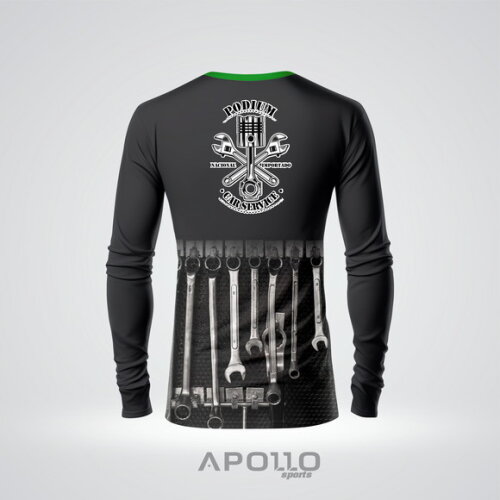 Camisetas Manga Longa com Suas Cores e Arte Malha Dryfit
