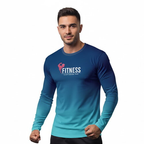 Camisetas Manga Longa com Suas Cores e Arte Malha Dryfit