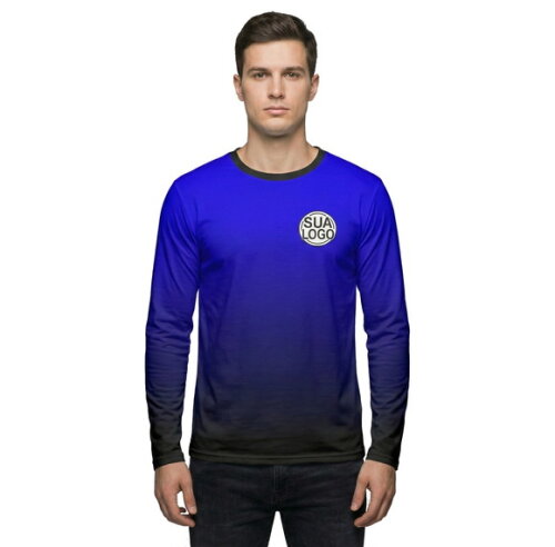 Camisetas Manga Longa com Suas Cores e Arte Malha Dryfit