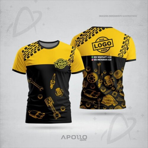 Camisetas Personalizadas Suas Cores e Arte Malha Dryfit Aut.
