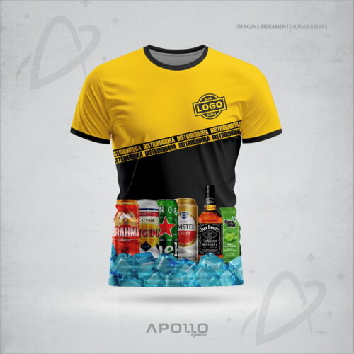 Camisetas Personalizadas Suas Cores e Arte Malha Dryfit Dist
