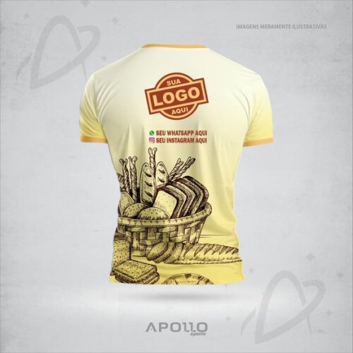 Camisetas Personalizadas Suas Cores e Arte Malha Dryfit Lanc