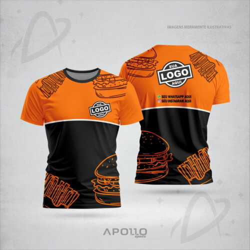Camisetas Personalizadas Suas Cores e Arte Malha Dryfit Lanc