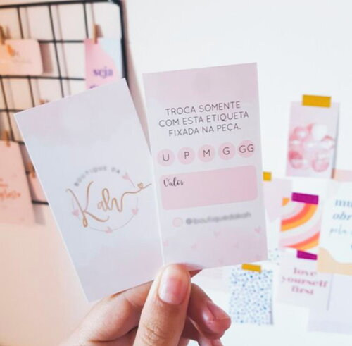 Cartão de Agradecimento Cliente Personalizado