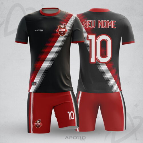 Uniforme de Futebol 10 Kits Personalizado (short e Camisa)