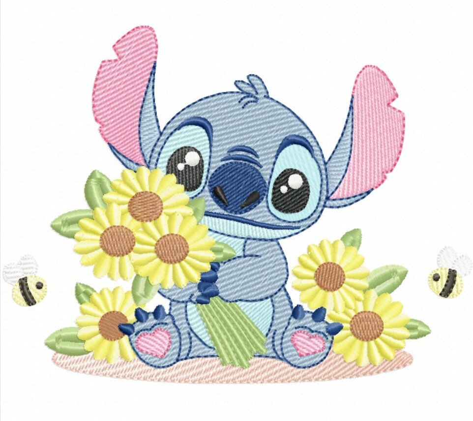 Matriz Bordado Conjunto Lilo E Stitch Delicados
