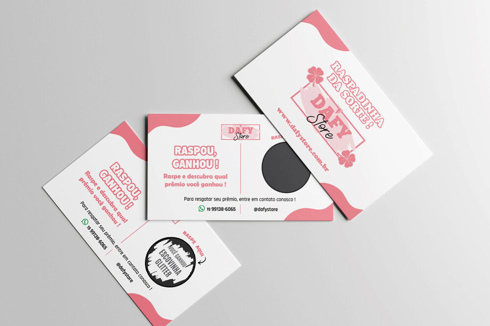 200 Raspadinhas Personalizadas c/ até 12 Variações de Prêmios