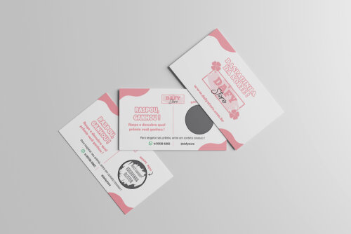 200 Raspadinhas Personalizadas c/ até 12 Variações de Prêmios