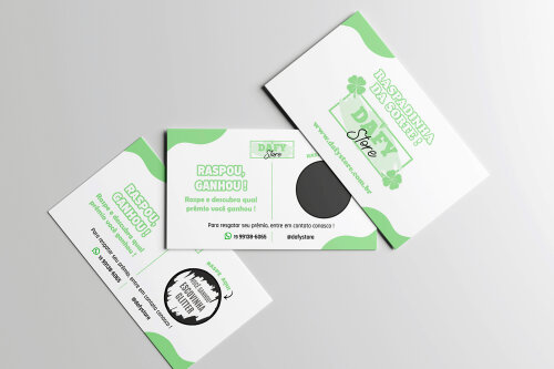 500 Raspadinhas Personalizadas c/ até 15 Variações de Prêmios