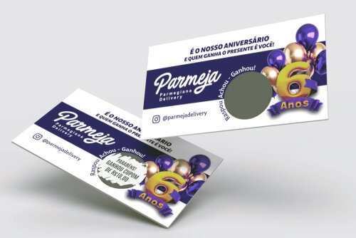 100 Raspadinhas Personalizadas em Papel Fotografico Entrega Rápida