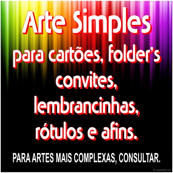 Arte simples para impressão.