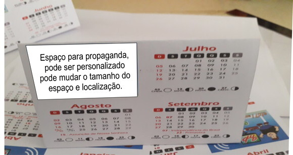 calendário de mesa